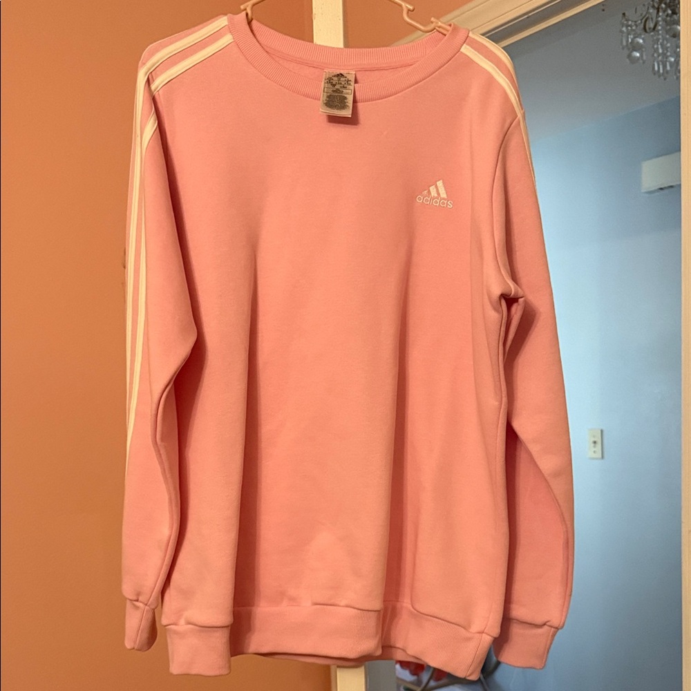 adidas Pink Crew Neck Sweater